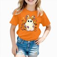 thumbnail image 2 of TOWED22 Toddler Boys Girls Halloween Shirt Graphic Tshirt Kids Tee Spooky Season Short Sleeve Top Fall Outfit, 2 of 7