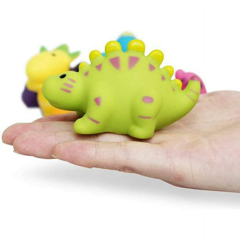 iyeam baby bath toys for toddlers 1-3, 6pcs dinosaur bath toys no hole bathtub  toys