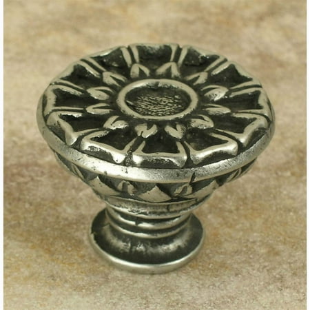 Natural Bronze Antique Flat - Corinthia large flat knob (Set of 10) (Antique Bronze)