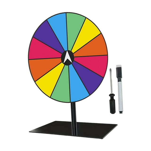 Rongfmy Ensemble de Plateau Tournant pour Prix de Table Accessoires pour Fête de Carnaval Activités Promotionnelles Base Carrée Couleur Foncée