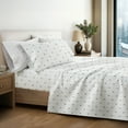 thumbnail image 2 of Noble Linens 3 Piece Holiday Microfiber Bed Sheet Set, Christmas Tree, Twin, 2 of 13
