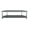 thumbnail image 2 of AVF Transitional Steel and Glass TV Stand for up to 65" TVs in Black/Chrome, 2 of 7