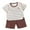 White_1, variant on KPOPLK Boys Comfortable Short Sleeved Twopiece Set with Cute Cartoon Pattern toddler boy spring clothes(9-18 Months,Brown)