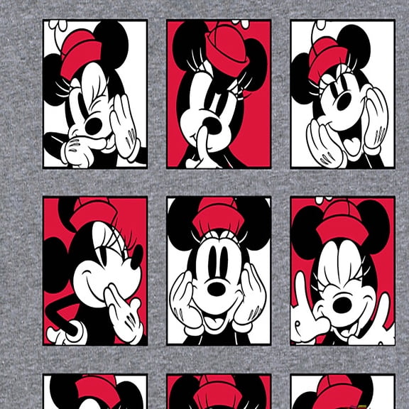 Mickey & Friends - Minnie Grid - Women's Short Sleeve Graphic T-Shirt