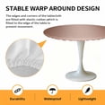thumbnail image 6 of Ombre Maroon Elastic Fitted Round Table Cover Gradient Color Waterproof Outdoor Tablecloth for Holiday Party, Picnic, Patio & Dining Fits Tables Up to 55"-60", 6 of 8