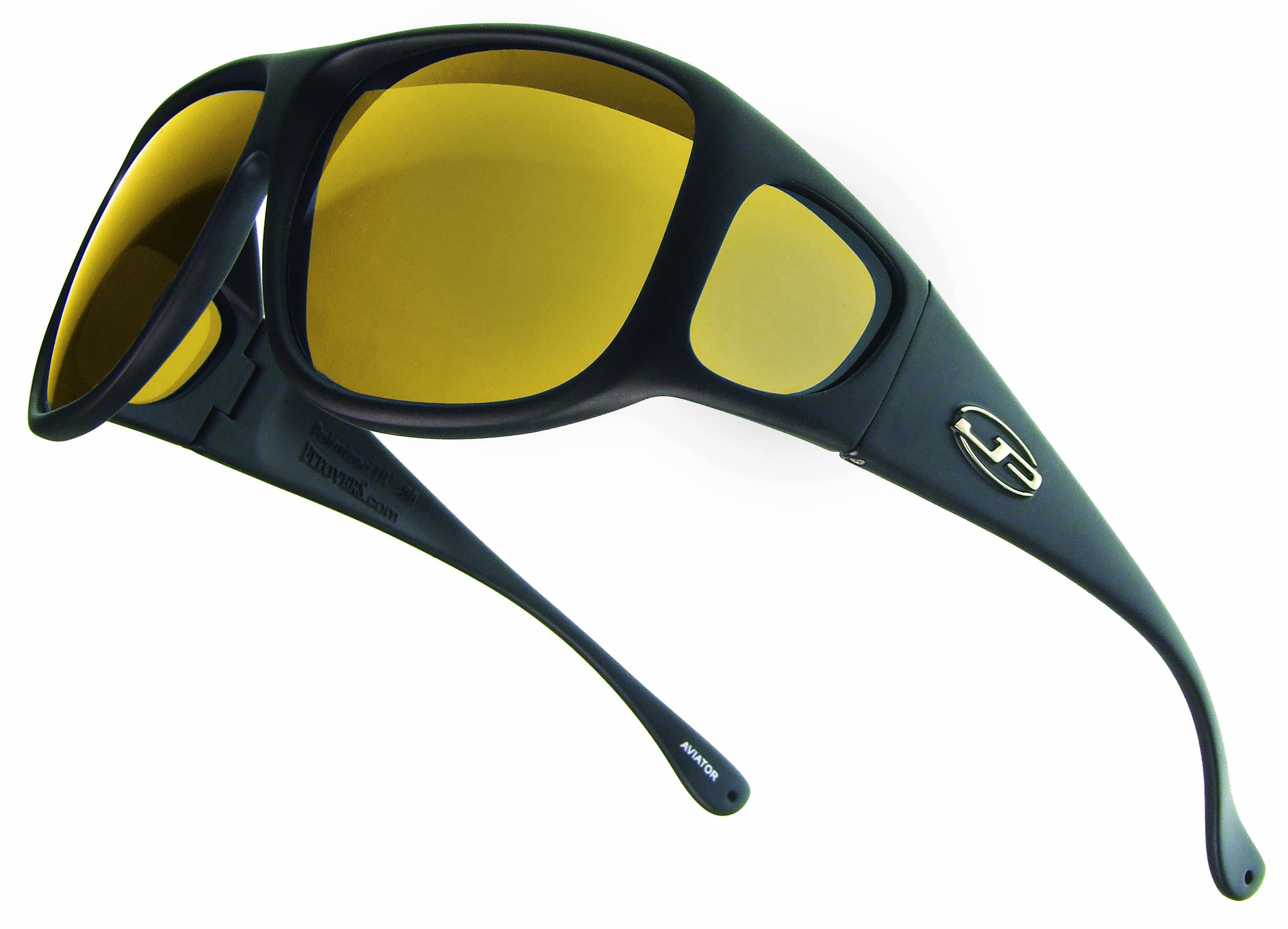 Fitovers Eyewear - Aviator Collection - Black/polarized Yellow - image 3 of 4