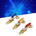thumbnail image 3 of Air Conditioning Refrigerant Ball Valve, Compact Refrigerant Ball Valve 6PCS Low  Permeability  For R410A R134A Refrigeration Charging Hoses, 3 of 8