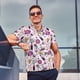 thumbnail image 4 of Fotbe Wine Camiseta Polo de Golf para Hombre con Estampado – Camisa Deportiva Transpirable con Cuello Abotonado-Large, 4 of 6