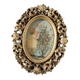 thumbnail image 2 of Antique Photo Frames Floral Embossed Oil Painting Frame Resin for Home Decor, 2 of 8