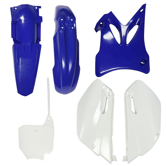 LABLT ABS Plastic Kit Side Cover Fairing Fit for Motorcycle YZ85 2002-2014 Dirt Bike Blue