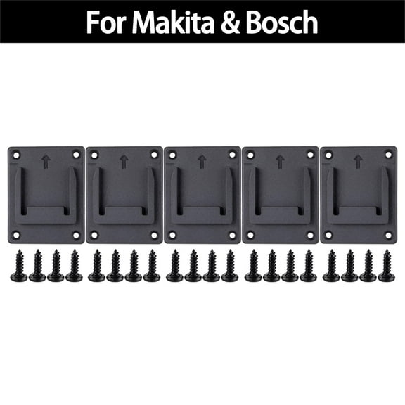 5pcs For Makita Bosch 18V Drill Tool Holder Bracket on The Wall Mount Storage Display Puncher Stand Case Accessories