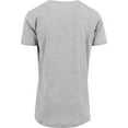 thumbnail image 2 of Build Your Brand Mens Shaped Long Short Sleeve T-Shirt, 2 of 3