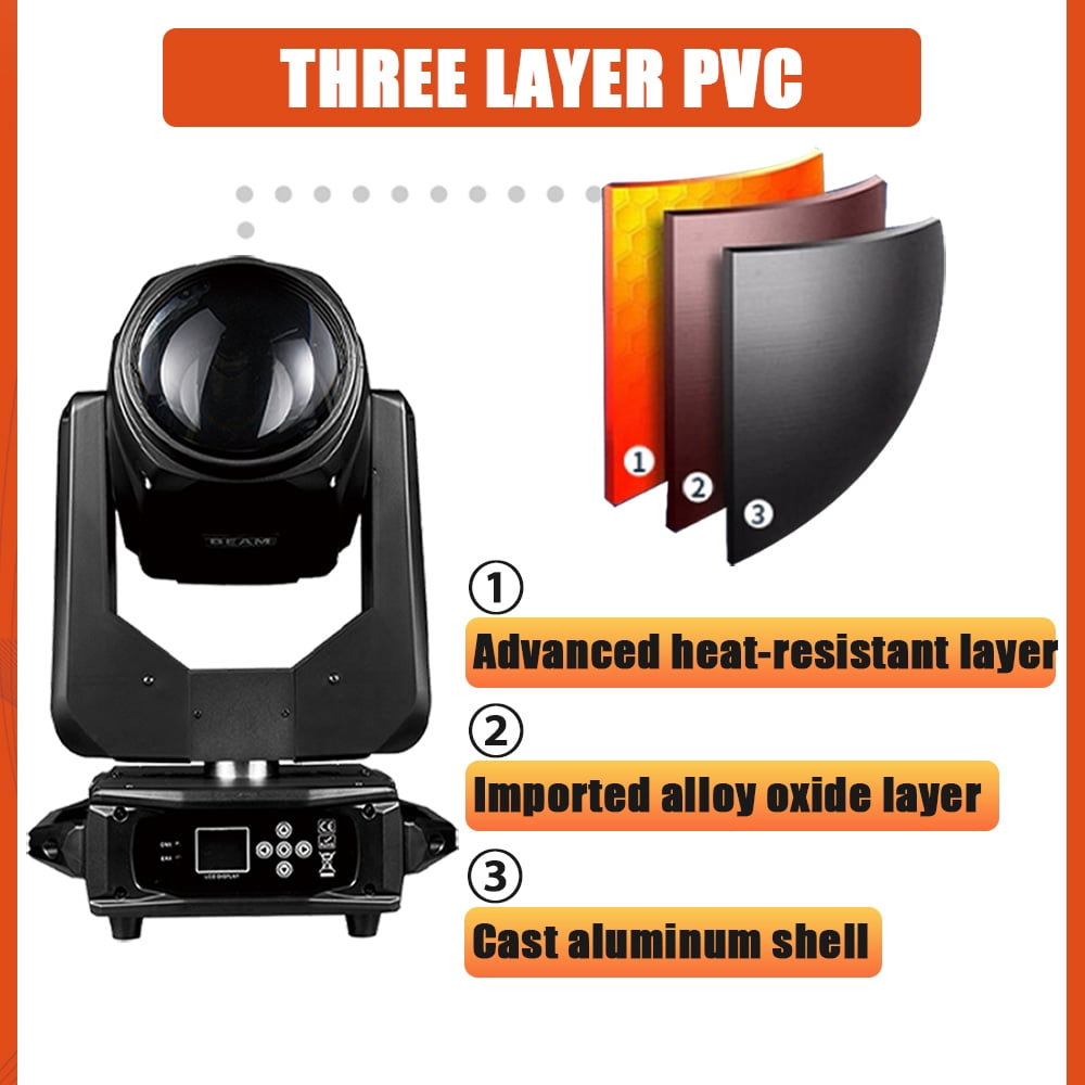 300W LED Beam Spot Wash Moving Head Light For Disco Nightclub Wedding Stage Party, Light TK300