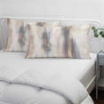 thumbnail image 4 of Beige Gray Throw Pillow Cover, Pillowcase Protectors with Zipper, Breathable Decorative Lumbar Pillow Case Cover, Abstract Grunge Mottled Neutral Texture Pillow Shams for Couch Sofa 16x24Inch, 4 of 8