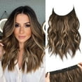 thumbnail image 2 of Invisible Wire Hair Extensions with Thinner Softer Lace Weft 12" Invisible Wire Hair Extensions, 2 of 8