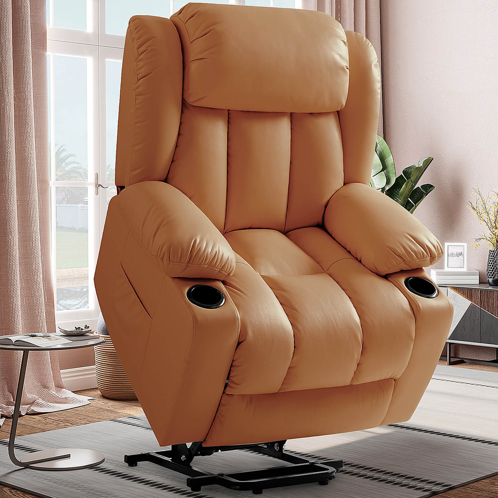 TEKAMON Large Power Lift Recliner Chair with Massage and Heat Ergonomic