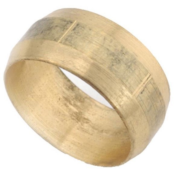 Anderson Metals 710060-05 .31 in. Brass Compression Sleeve- Pack of 3