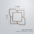 thumbnail image 3 of Ekena Millwork 7 3/8"W x 7 3/8"H x 1/4"T Extra Small Monument Decorative Fretwork Wood Wall Panels, Birch, 3 of 18