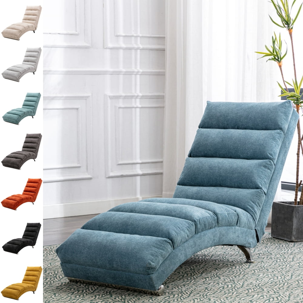 Goory Chaise Lounge Fashion Sturdy Daybed Modern Bedroom Easy Assemble