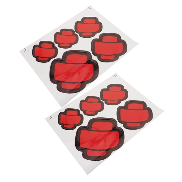NIYANGLE 5Pcs Truck Stickers Red Car Bandage Decals for Car Owners Decorative Vehicle Decals
