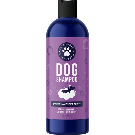 Soothing Oatmeal Shampoo for Dogs - Cleansing and Moisturizing Aloe & Oatmeal Dog Shampoo for Smelly Dogs of all Ages & Breeds - Gentle Sulfate and Paraben Free Dog Wash Made in USA (Lavender Vanilla