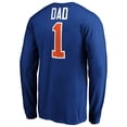 thumbnail image 3 of Men's Royal New York Islanders #1 Dad Long Sleeve T-Shirt, 3 of 3