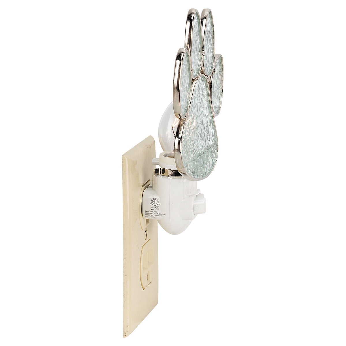 Current Pawprint Night Light- Decorative Plug Into Wall Nightlight, 4 1/4 x 4 1/4”, Great as a gift or home décor