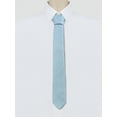 thumbnail image 2 of INSPIRE CHIC Men's Self-Tied Solid Color Formal Slim Ties Light Blue, 2 of 5