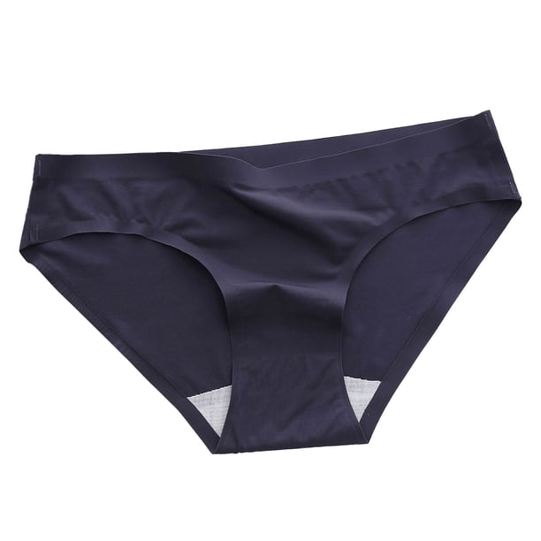 Gibobby Calzoncillos para mujer Logo de personalizado, Tangas a rayas de cintura , Bikini , tangas personalizadas, ropa interior de mujer, bragas, Tanga de algodón(Azul oscuro,G)