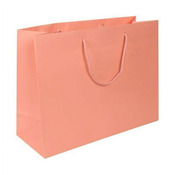 JAM Paper Large Matte Baby Pink Gift Bags, 16 x 12 x 6, 1/Pack