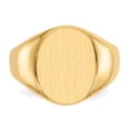 thumbnail image 4 of 10ky 16.0x12.5mm Open Back Men's Signet Ring, 4 of 5