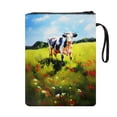 thumbnail image 2 of HELLHERO Book Cover Sleeve Protector Wrap Bag Lightweight Book Storage Bag Book Protection with Book Organzoer Holder 11.42 x 8.66 Inch, 2 of 8