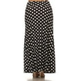 thumbnail image 3 of Moa Collection Women's Plus Size High Waist Foldable Elastic Band Relaxed Fit Solid Maxi Skirt, 3 of 4