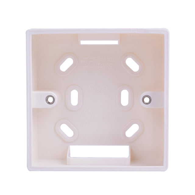 Injueey Caja de montaje externo de repuesto para interruptores y enchufes estándar de 86mm x 86mm, aplicable a cualquier posición de Accesorios para electrodomésticos