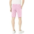 thumbnail image 4 of IZOD Men's Saltwater Stretch 9.5" Chino Printed Shorts, Pink Lady, 32, 4 of 7