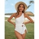 thumbnail image 5 of Traje de baño de mujer con aberturas, sexy, de un solo hombro, de una pieza, para la playa., 5 of 5