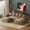 Brown_U Shaped, variant on Wiilayok Velvet Modular Sectional Sofa,L Shaped Sectional Sofa Couch with Ottoman&Gold Legs,Comfy 3 Seater Sofa for Living Room Bedroom Apartment(Emerald Green, 91" L Shaped)