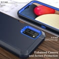 thumbnail image 5 of NIFFPD Compatible with Samsung Galaxy A02S Case Cover Military Grade Shockproof Heavy Duty Protective Phone Case (Dark Blue+Blue), 5 of 5