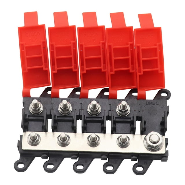 Tachiuwa Car Boat Bdfs Fuse Box Fuse Module Sturdy Heat Resistance M8 Screw Connector 4 Way