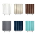 thumbnail image 3 of Xiao Hua Cortinas de ducha para baño, de tela lavable, impermeables, color azul oscuro., 3 of 4