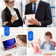 thumbnail image 4 of Allytech Shockproof Case for Samsung Galaxy Tab S9 /Tab S9 FE 11 Inch SM-X710/SM-X716B/SM-X718U/SM-X510 X516B, Heavy Duty Protective Rugged Kickstand Cover with S Pen Holder - Rosegold, 4 of 5