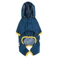thumbnail image 1 of Billuyoard Chubasquero impermeable para mascotas de viaje, Poncho impermeable de PVC para animales pequeños, chubasquero de 4 patas, ropa Ropa para mascotas Azul S, 1 of 6