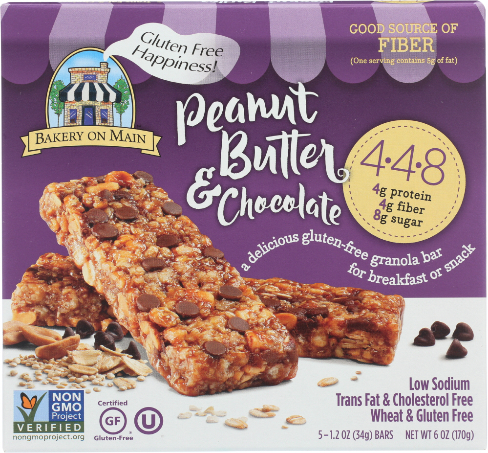 卸し売り購入 Bakery On Main Gluten Free 4 4 8 Granola Bars Double Chocolate 5 Count 6 Oz Www Thelodgemaribaya Com