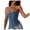 Blue, variant on Xijirk Shapewear for Women,Womens Denim Corset Shapewear Adjustable Straps Design Street Style Tank Top Look Waist Trainer Corset for Casual Wear and Tummy Control,Blue,L