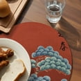 thumbnail image 3 of Round 15 Inch Placemats Set of 6, HeatResistant Non Slip Place Mats for Dining Table, Wipeable Braided Kitchen Table Mats for Housewarming, 3 of 9