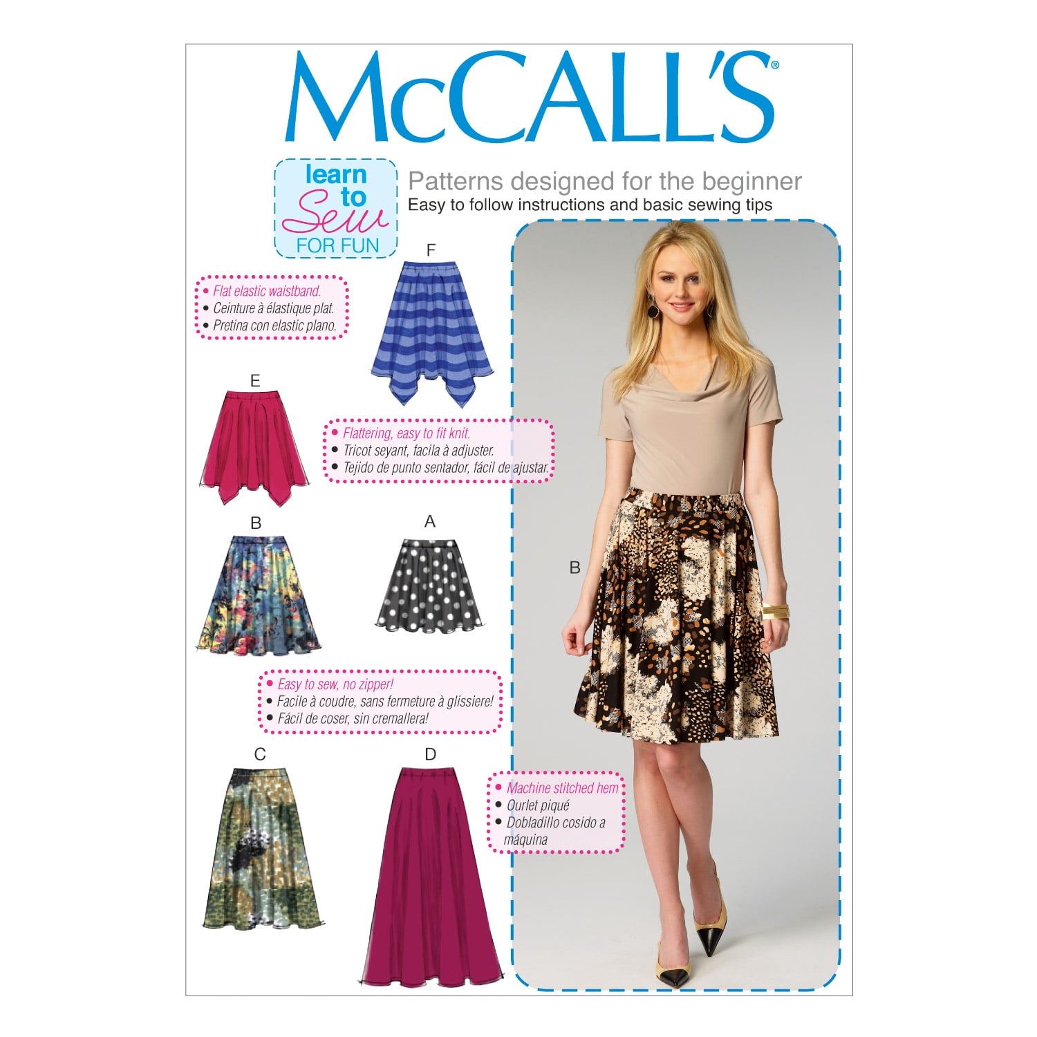 McCall Sewing Pattern - Multi-Size Pattern For Clothing, Sizes 6-8-10-12-14 - View #8