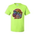 thumbnail image 3 of Colorful Neon Gorilla | Dean Russo Art Animal Lover Men's T-Shirt, Safety Green, 4X-Large, 3 of 6
