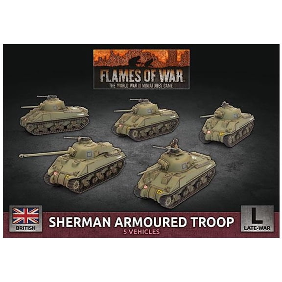 Flames of War: British Sherman Armoured Troop (Late-War)