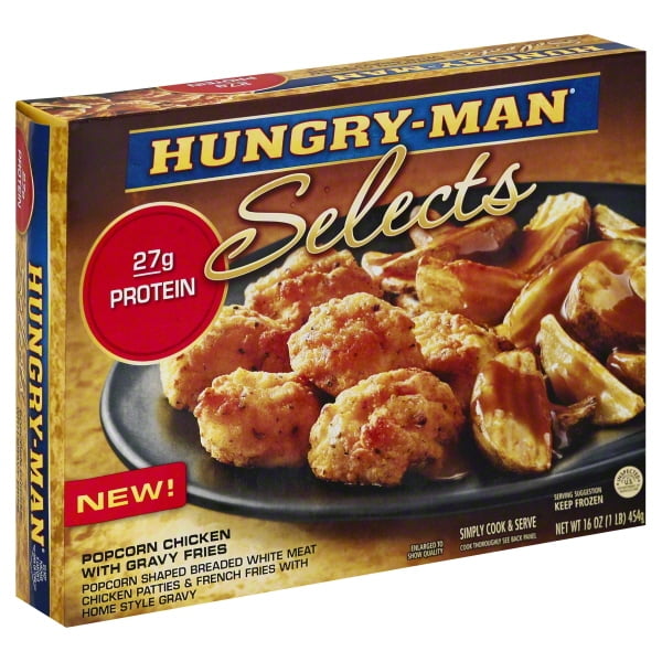 HungryMan Selects Popcorn Chicken with Gravy Fries 16 oz. Box Walmart Inventory Checker