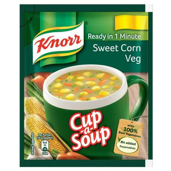 Knorr Sweet Corn Veg Instant Soup Pack Ready in 1 Minute Cupasoup 13g